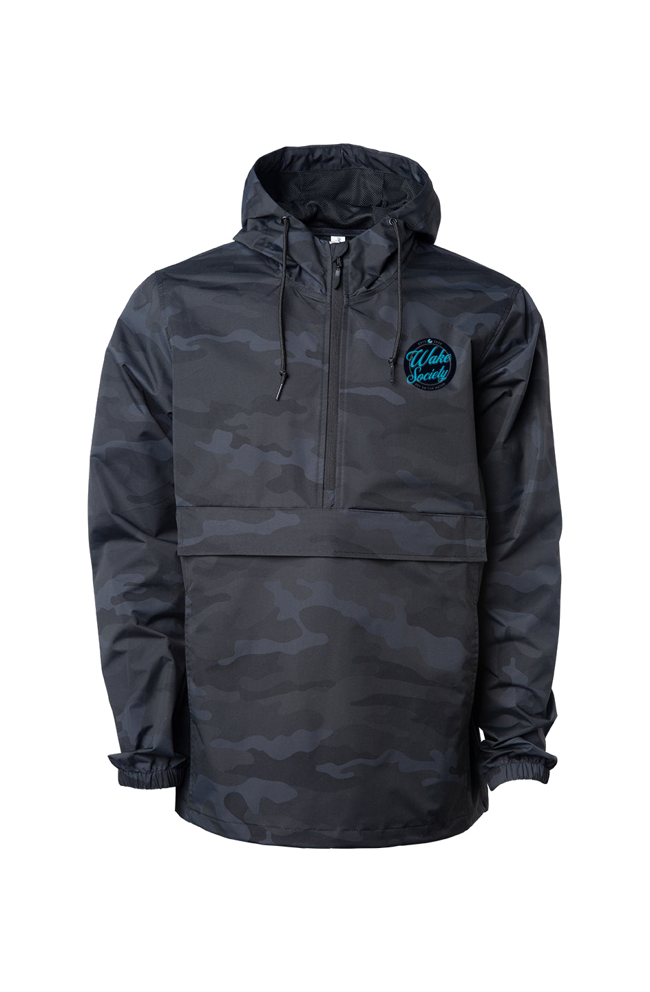 Black Camo Anorak Wake Society Jacket