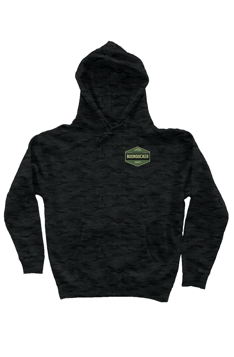 Boondocker Society BlackCamo Independent Heavyweight Hoodie