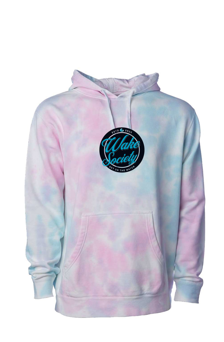 Tie Dye Cotton Candy Wake Society Hoodie