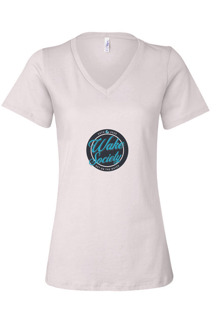 Women’s Casual V-Neck Wake Society Tee