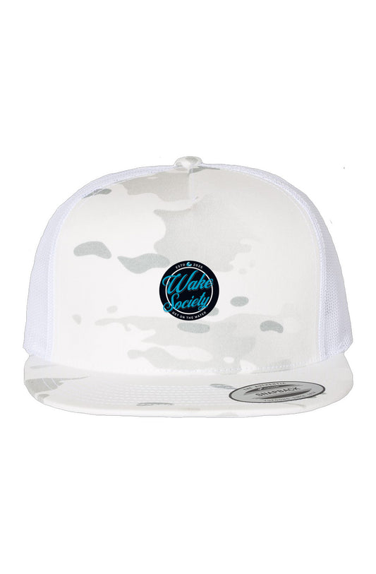 Multicam Alpine/ White Trucker Wake Society Cap