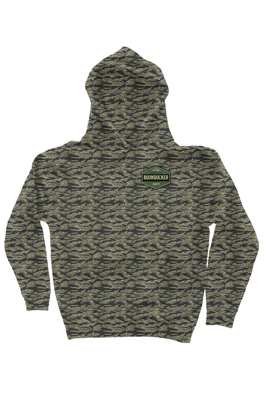 Boondocker Society Tiger Camo Independent Heavyweight Hoodie
