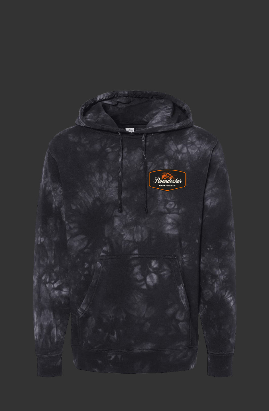 Boondocker Society Tie Dye Black Hoodie